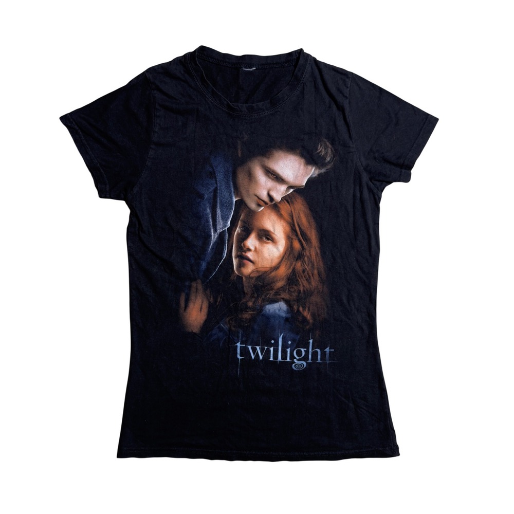 Twilight Movie Graphic Tee Edward Bella Black Short Sleeve Shirt